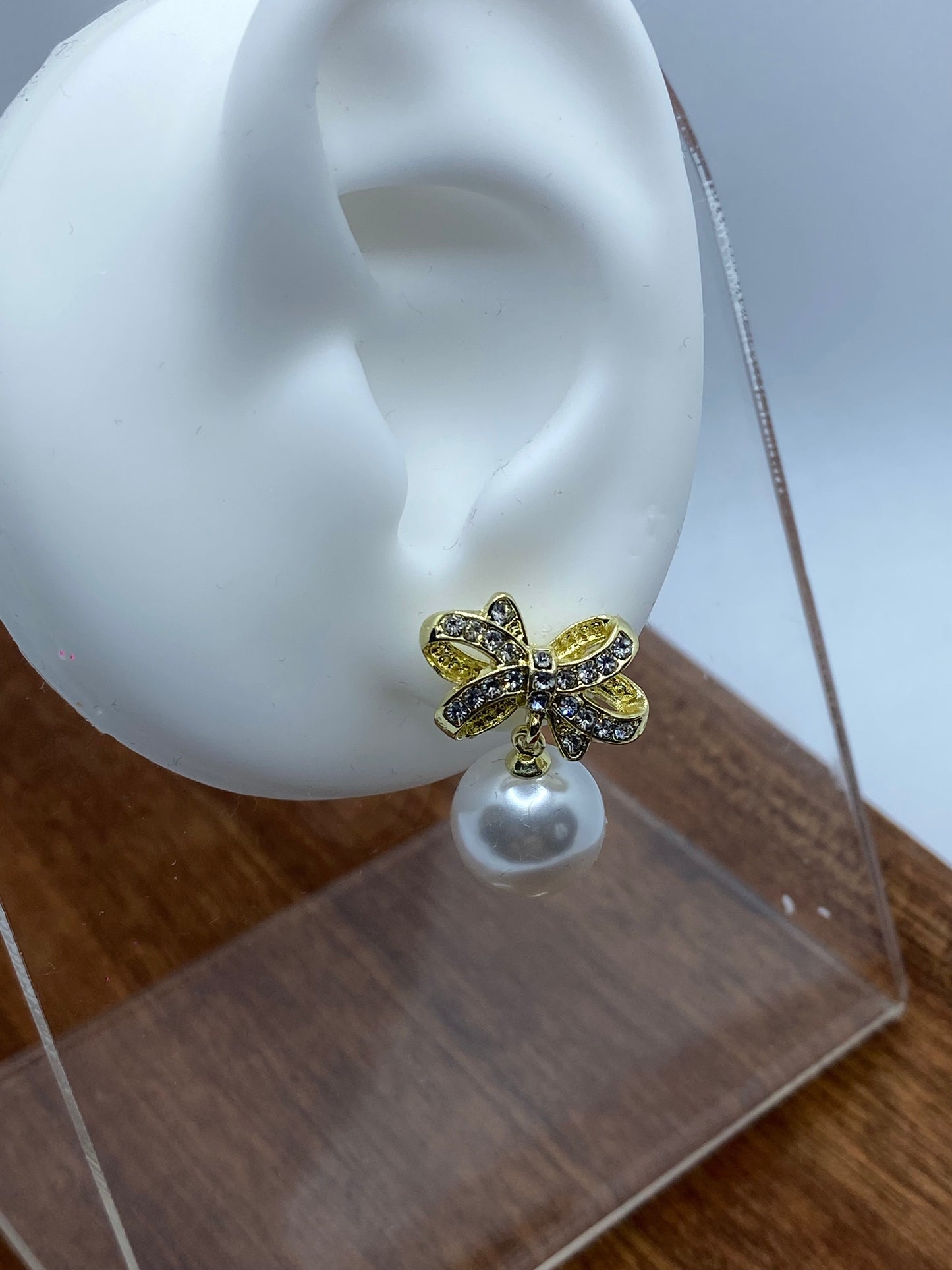 Butterfly Stud Gold Earrings