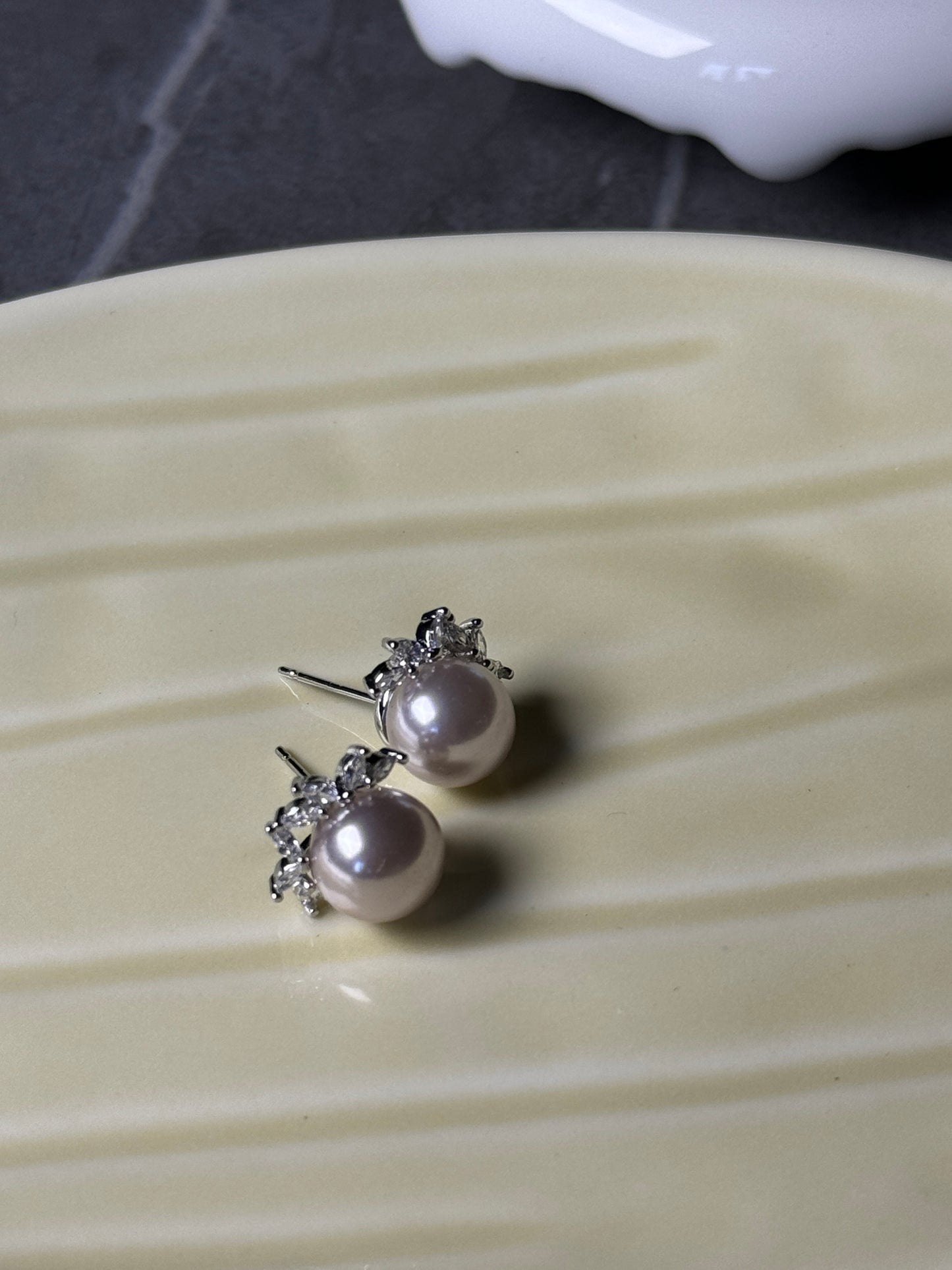 Rose Pearl Petal Studs