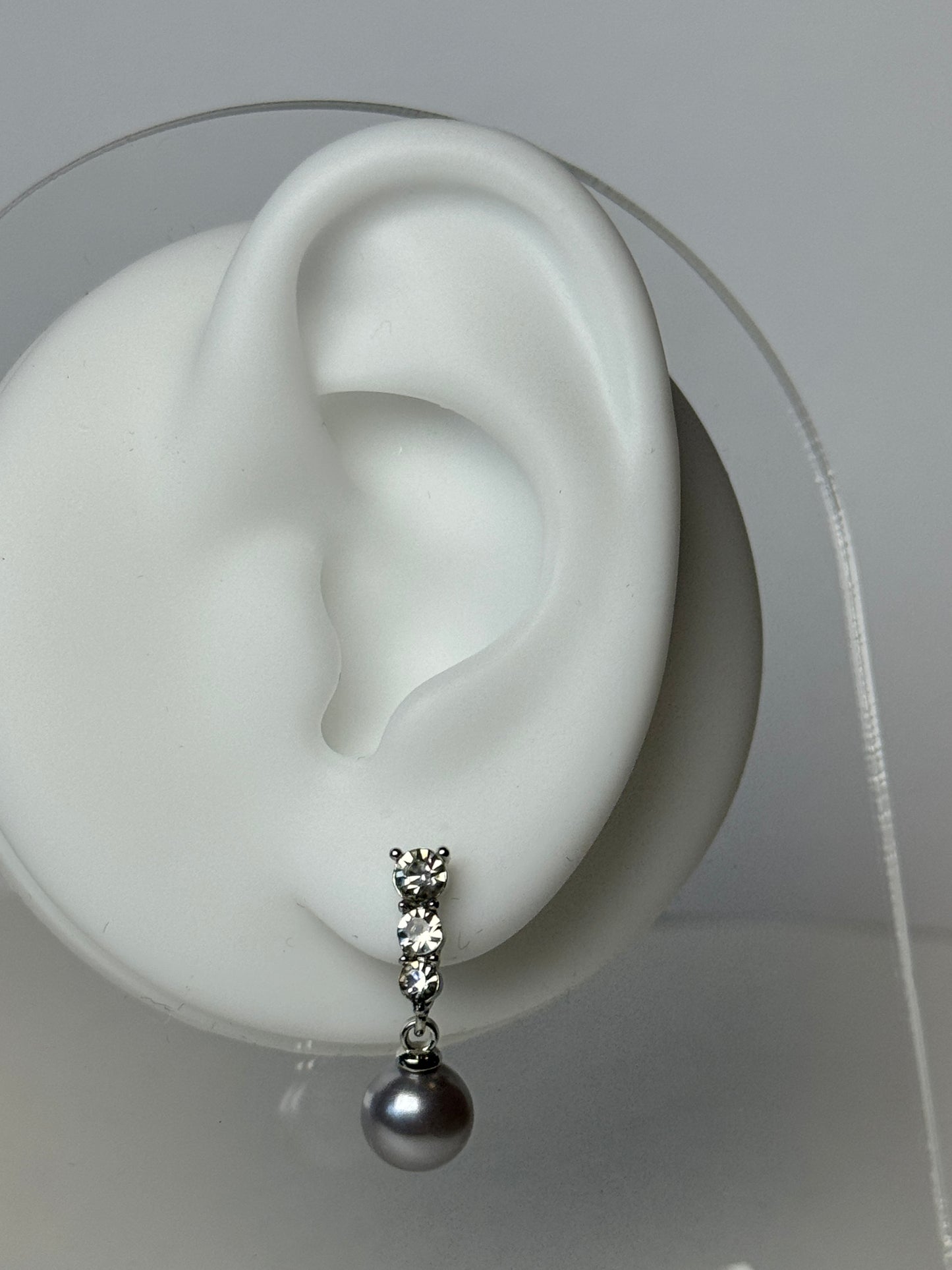 Kira Pearl Silver Earrings