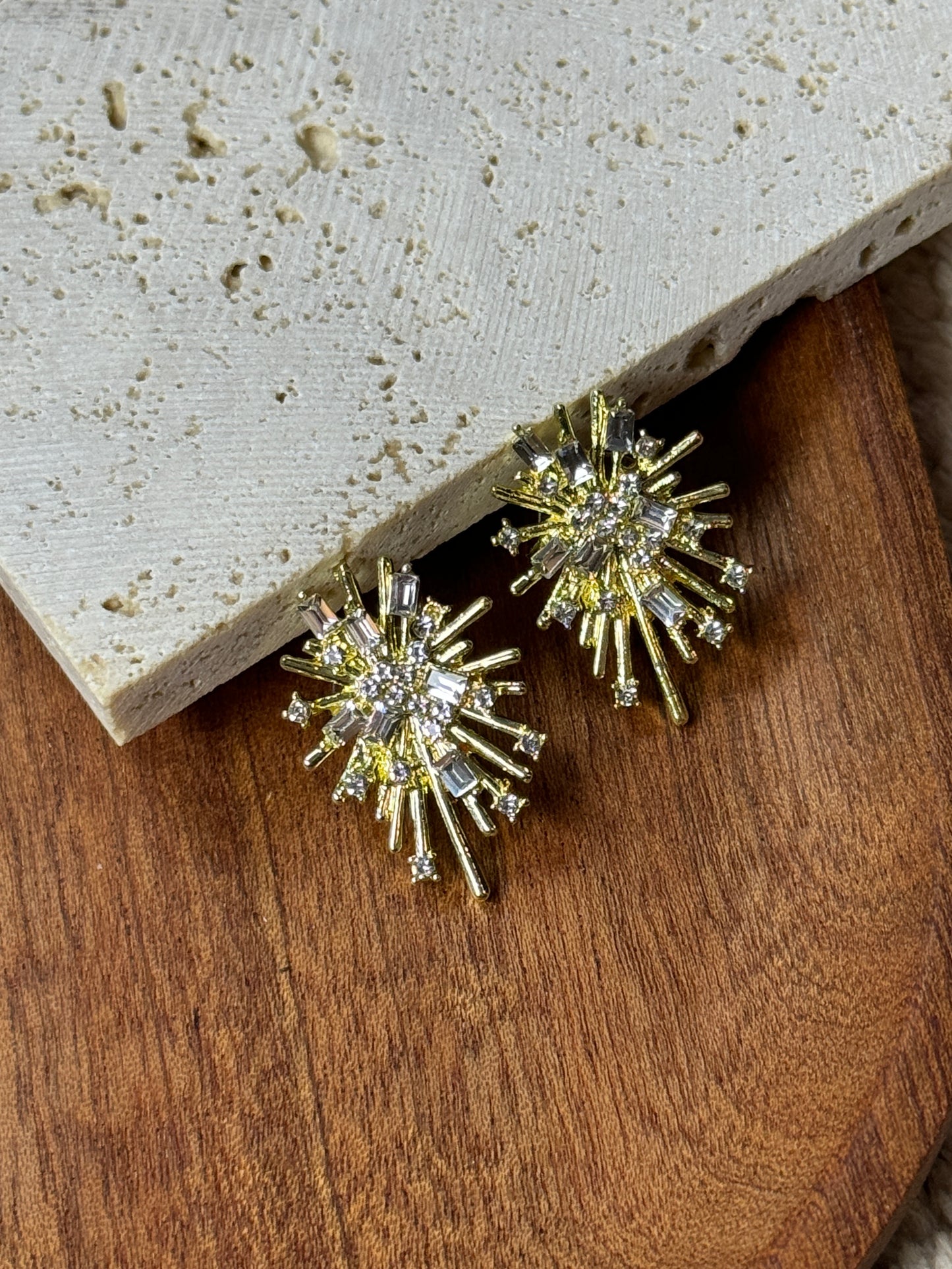 Gold Firework Studs