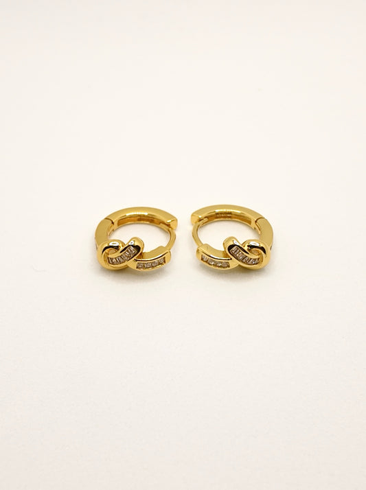 Golden Rope Hoop Earrings