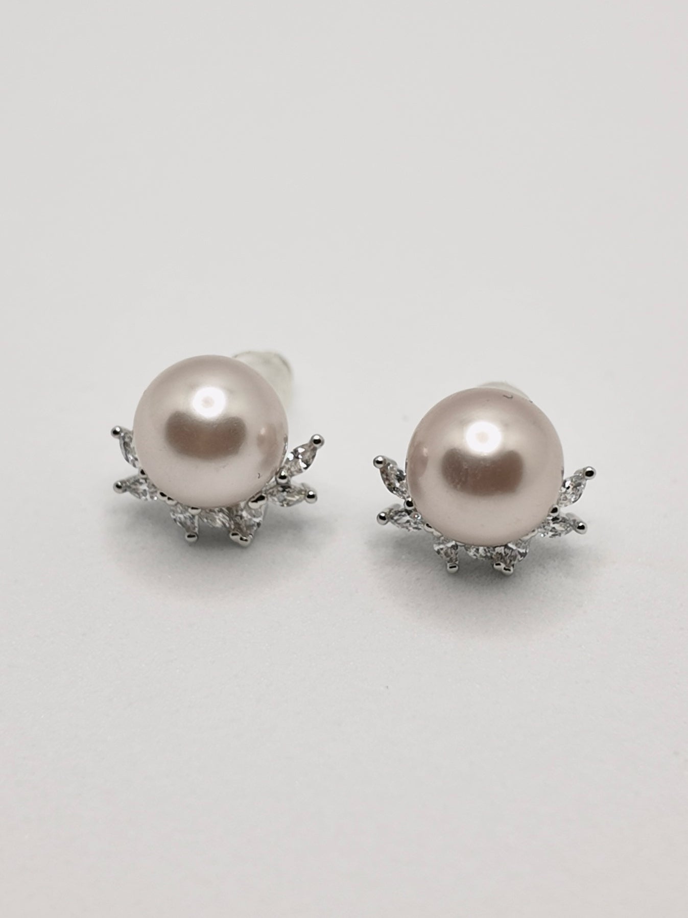 Rose Pearl Petal Studs