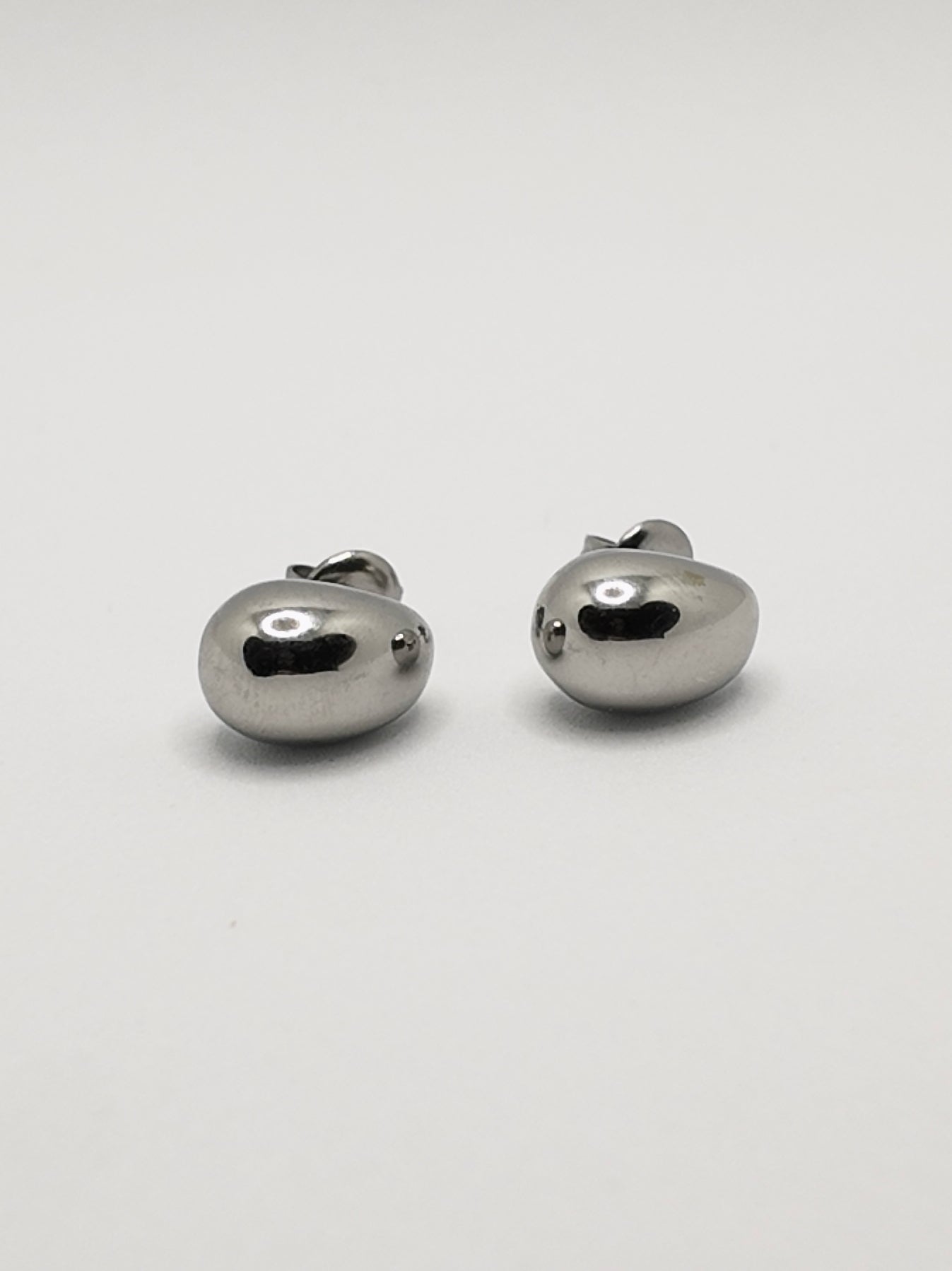 Silver Bean Earring