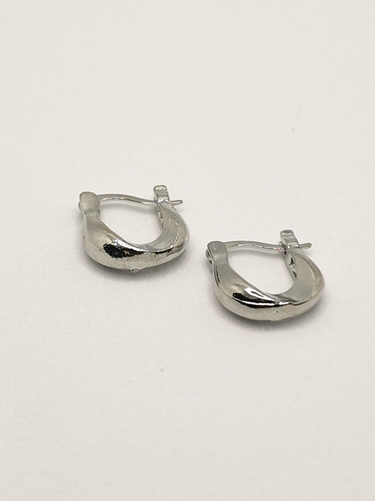 Solace Small Silver Earrings